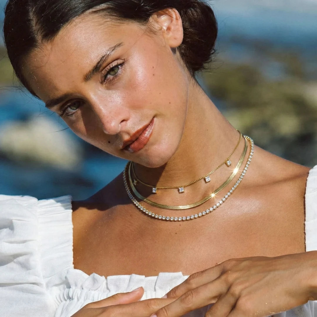 Crystal Layered Necklace