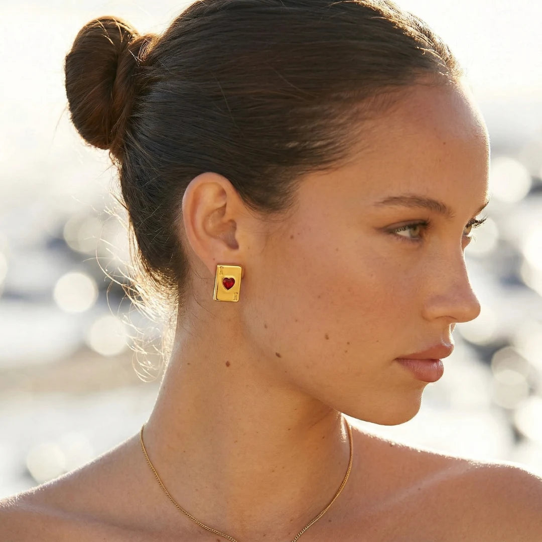 Ace of Hearts Earrings