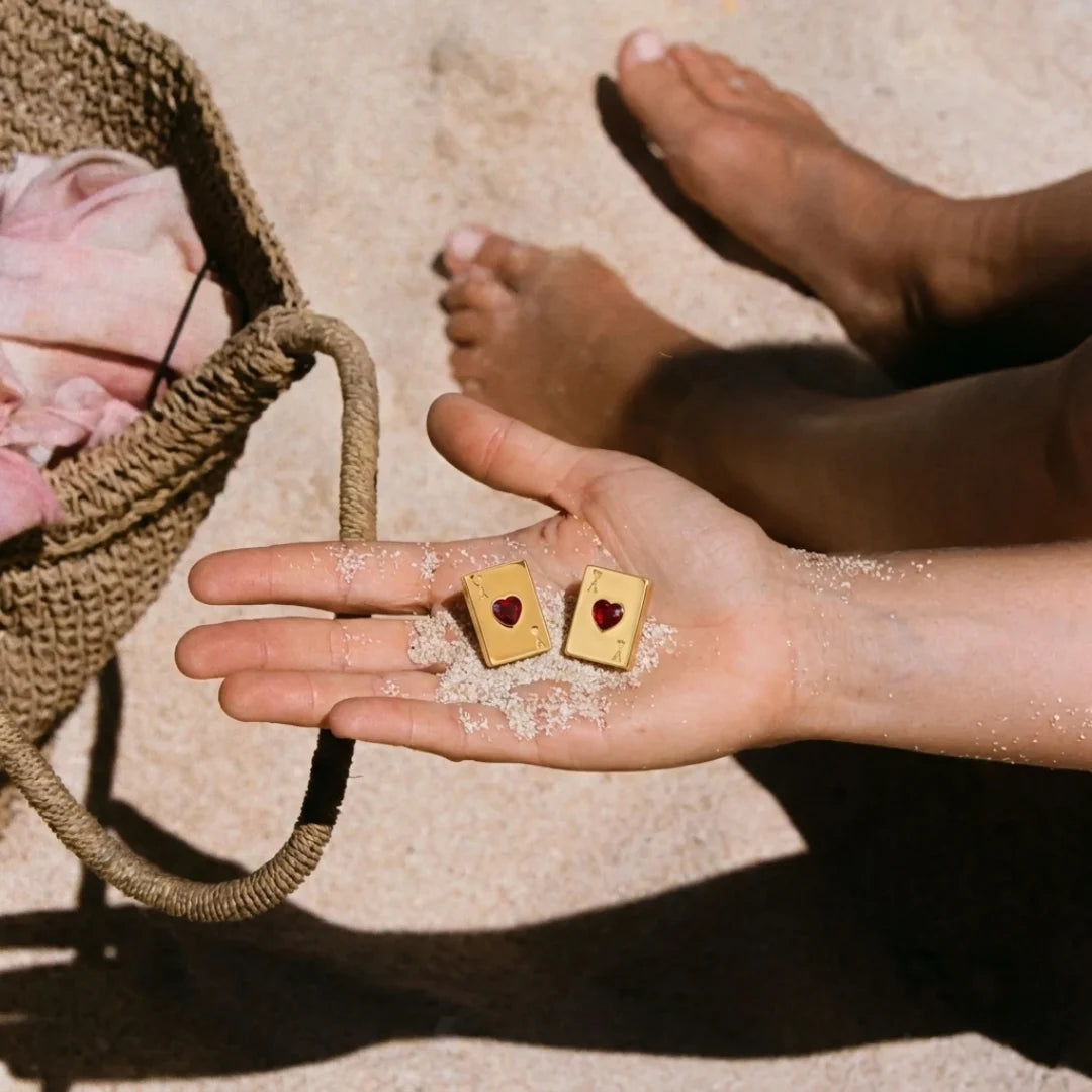 Ace of Hearts Earrings