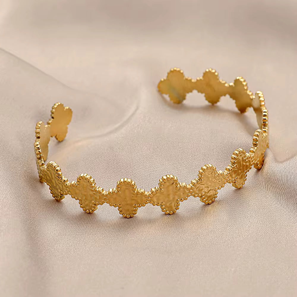 Clover Cuff Bracelet
