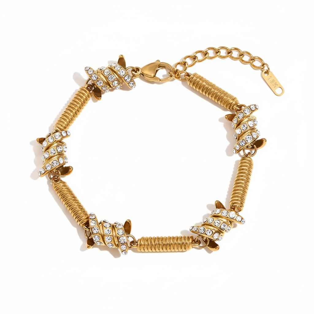 Crystal Coil Bracelet