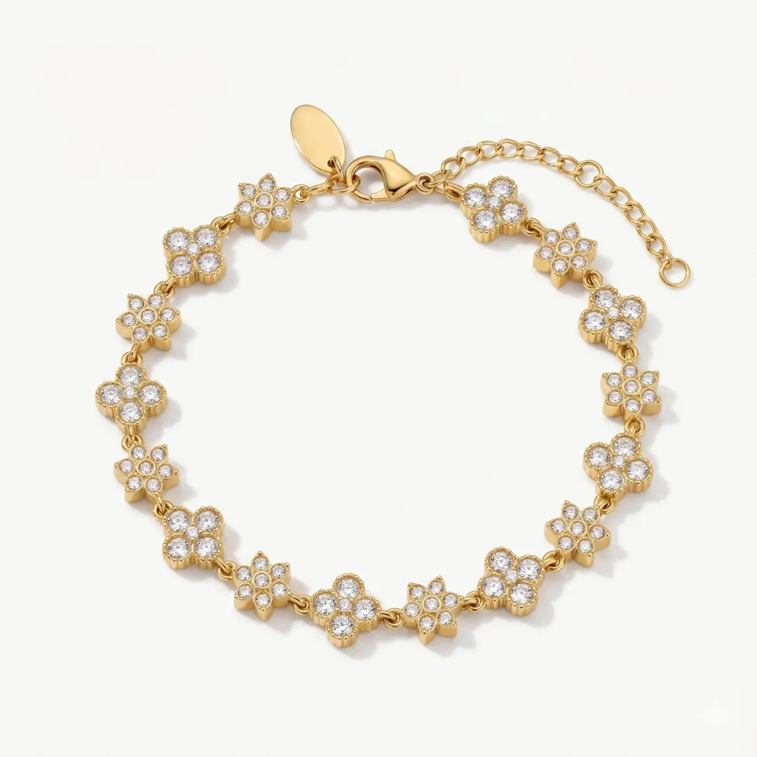 Crystal Flower Bracelet
