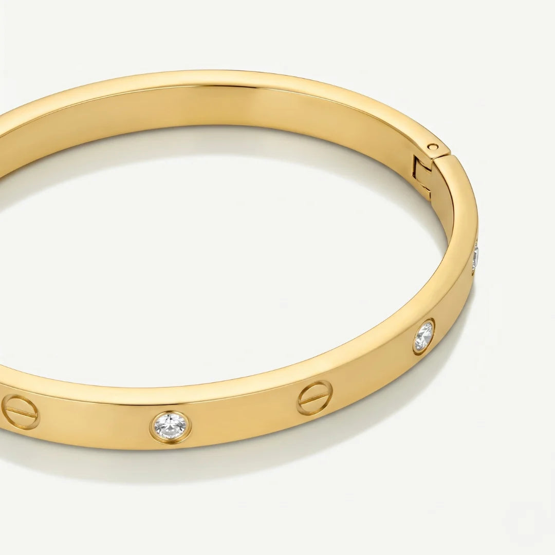 Crystal Screw Bangle