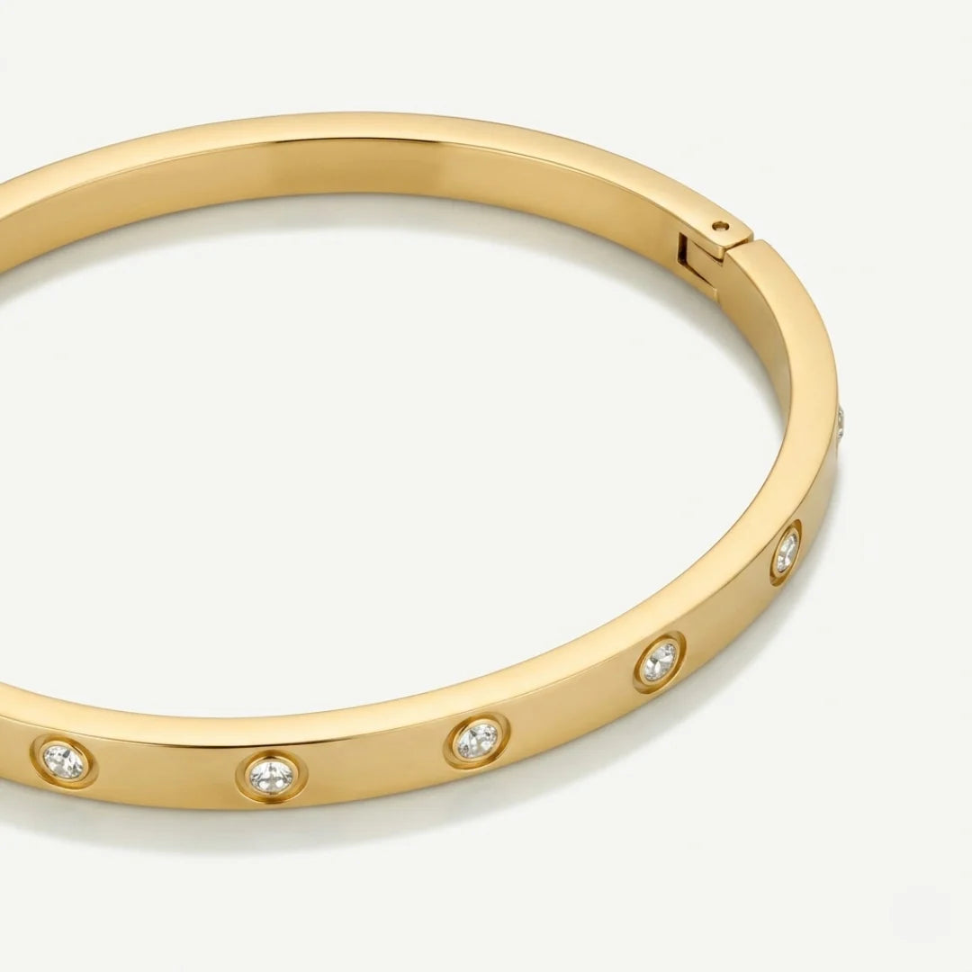 Bezel Crystal Bangle