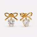 Celeste Bow Heart Earrings for Women