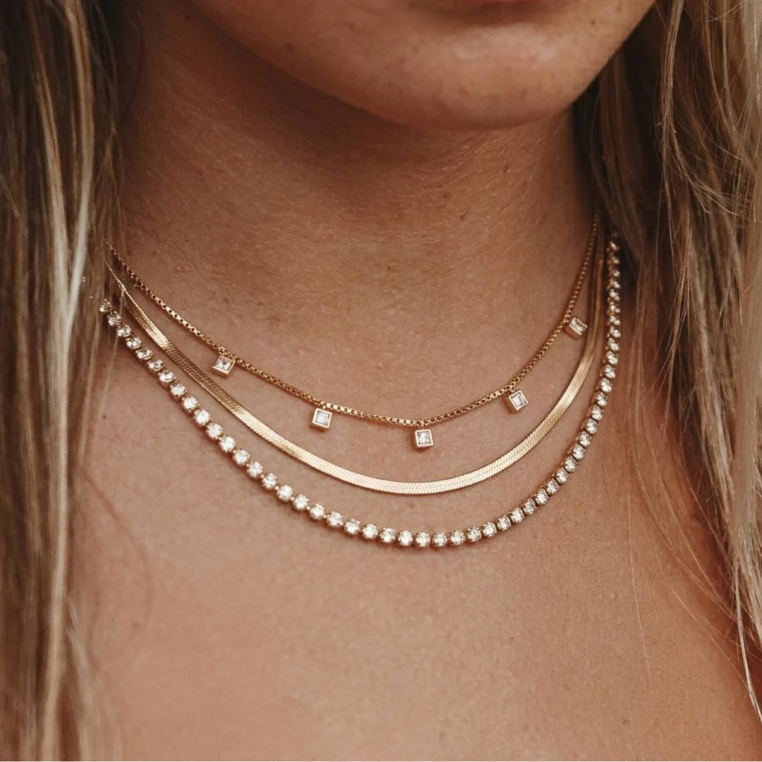 Crystal Layered Necklace