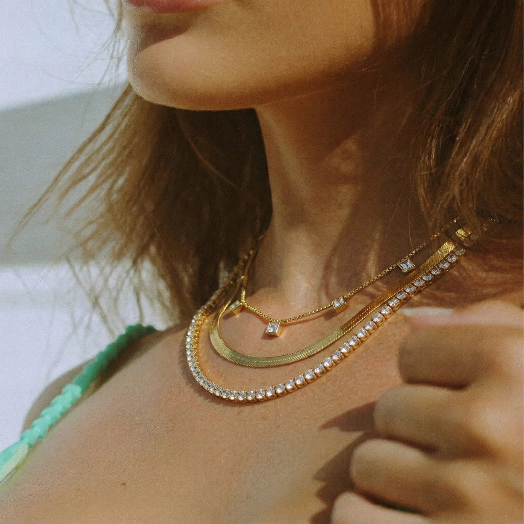 Crystal Layered Necklace