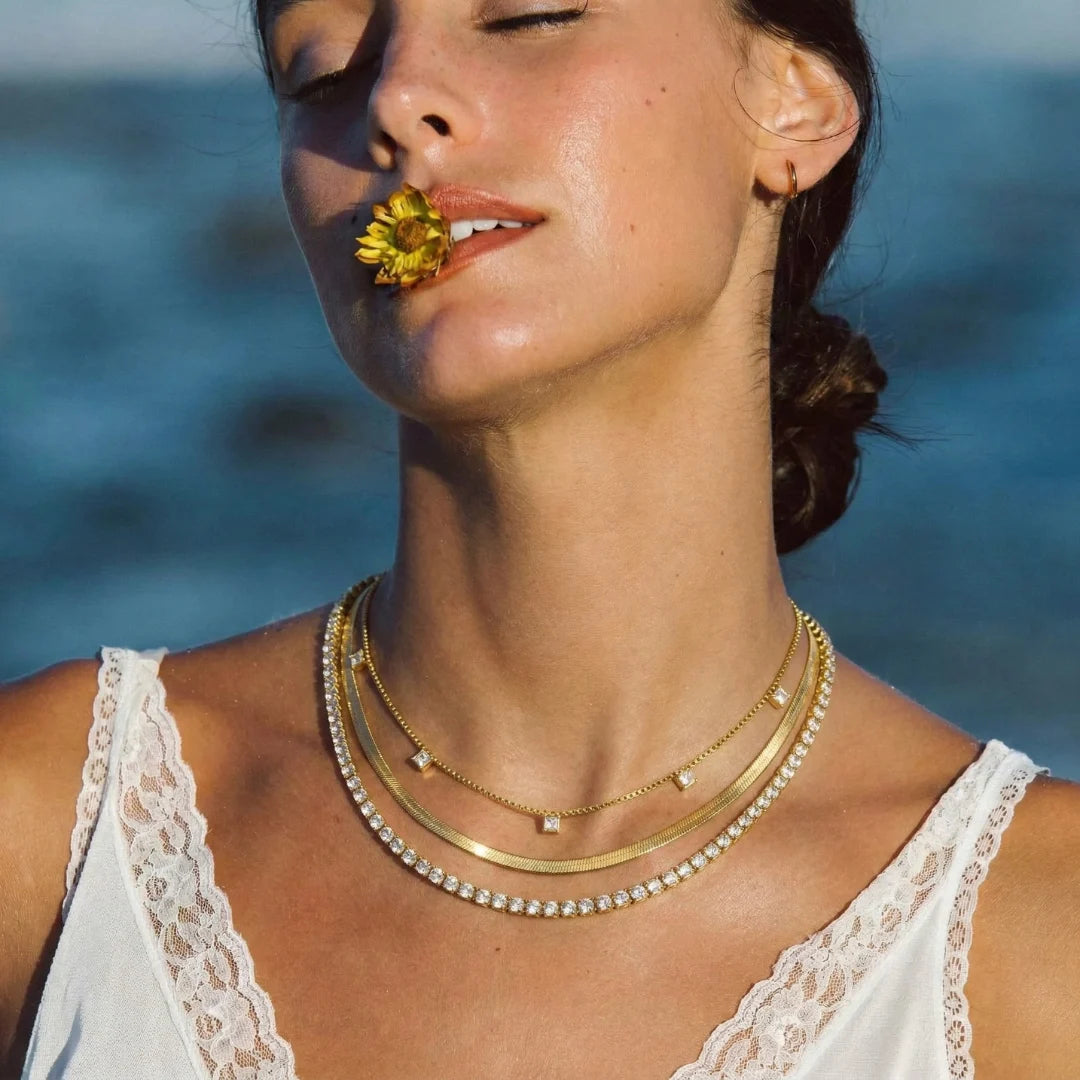 Crystal Layered Necklace