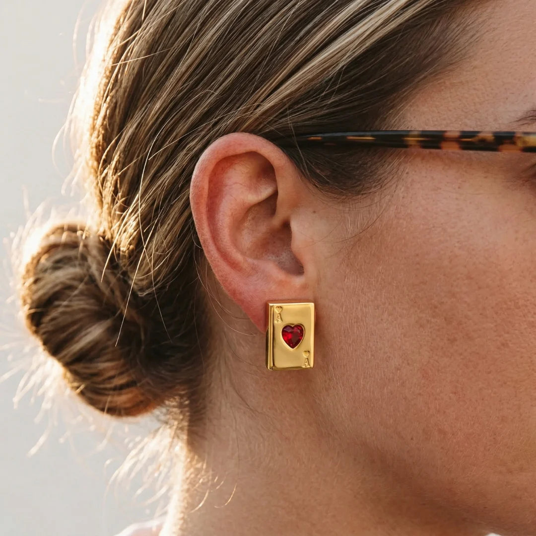 Ace of Hearts Earrings