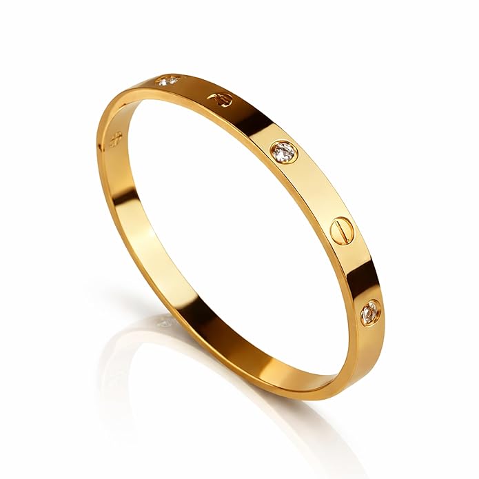 Crystal Screw Bangle