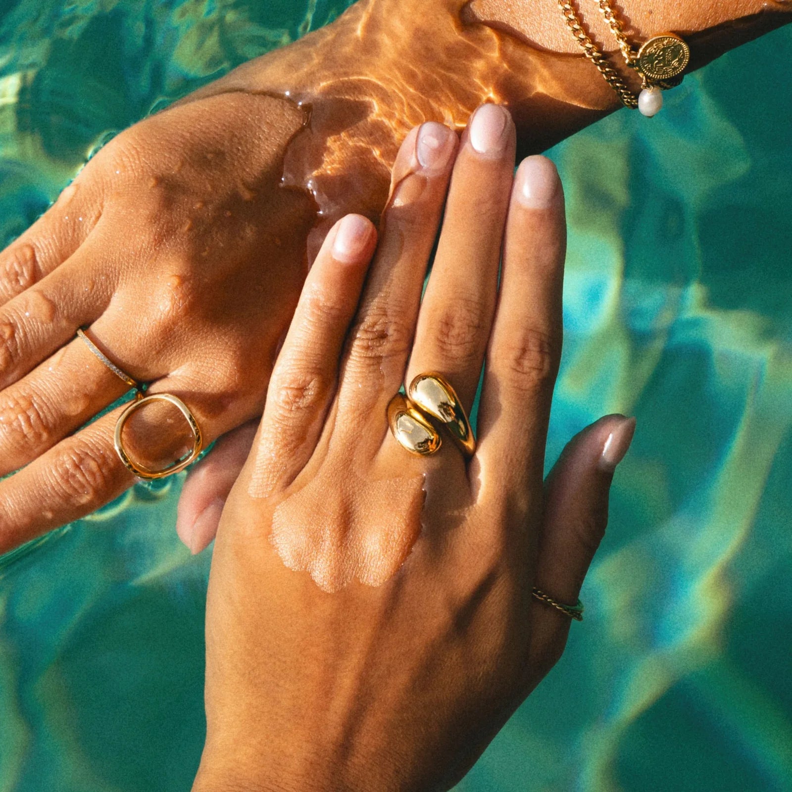 Liquid Gold Wrap Ring