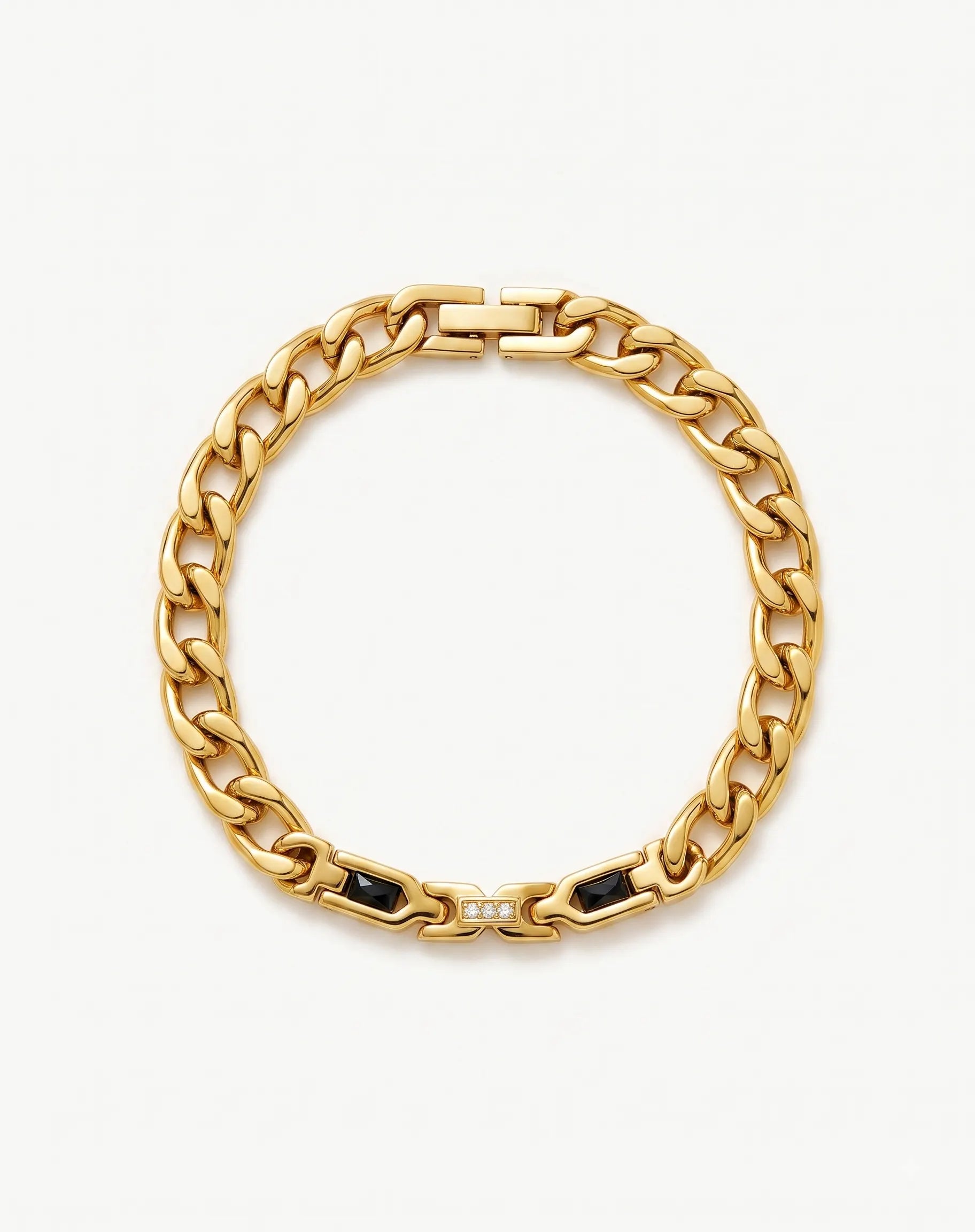 Onyx Armour Curb Bracelet