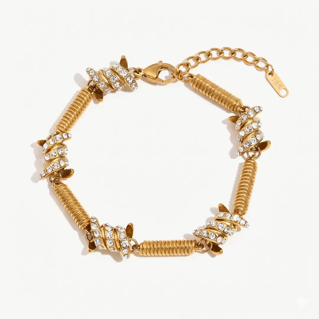 Crystal Coil Bracelet