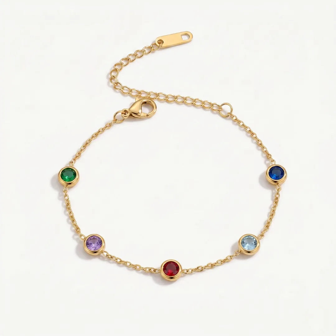 Rainbow Bezel Bracelet