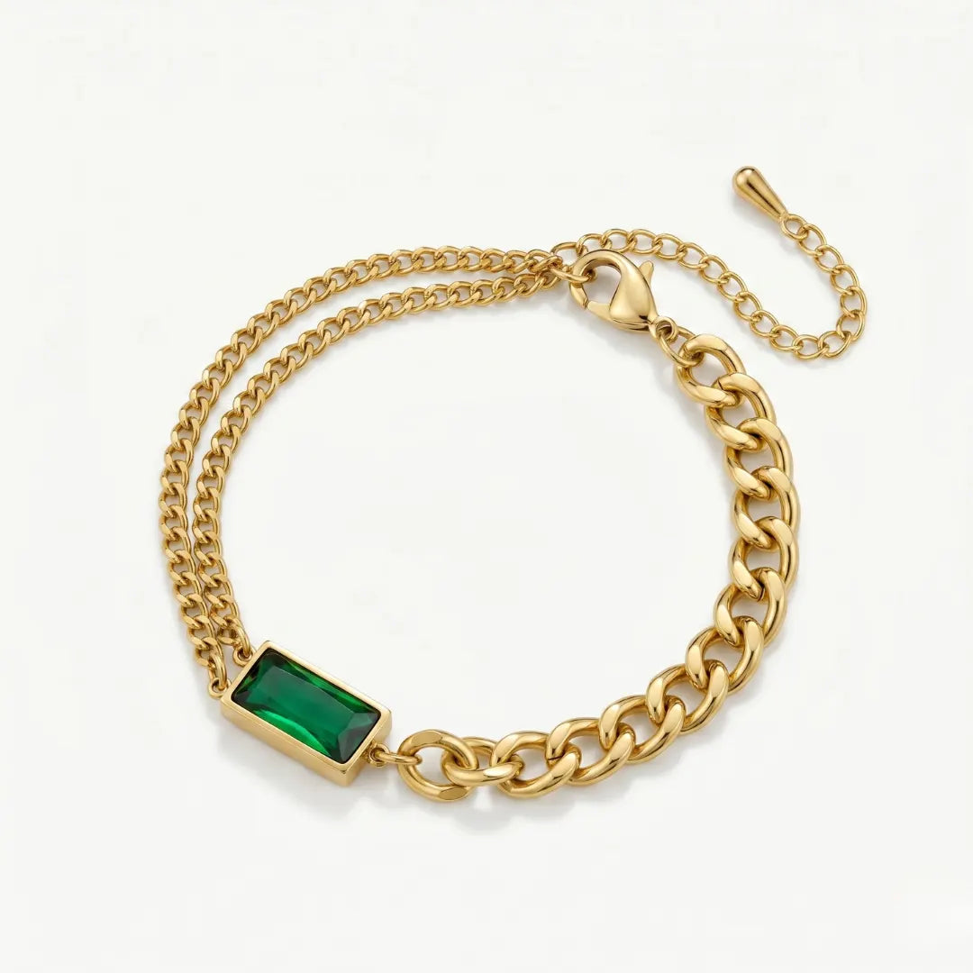 Emerald Link Bracelet