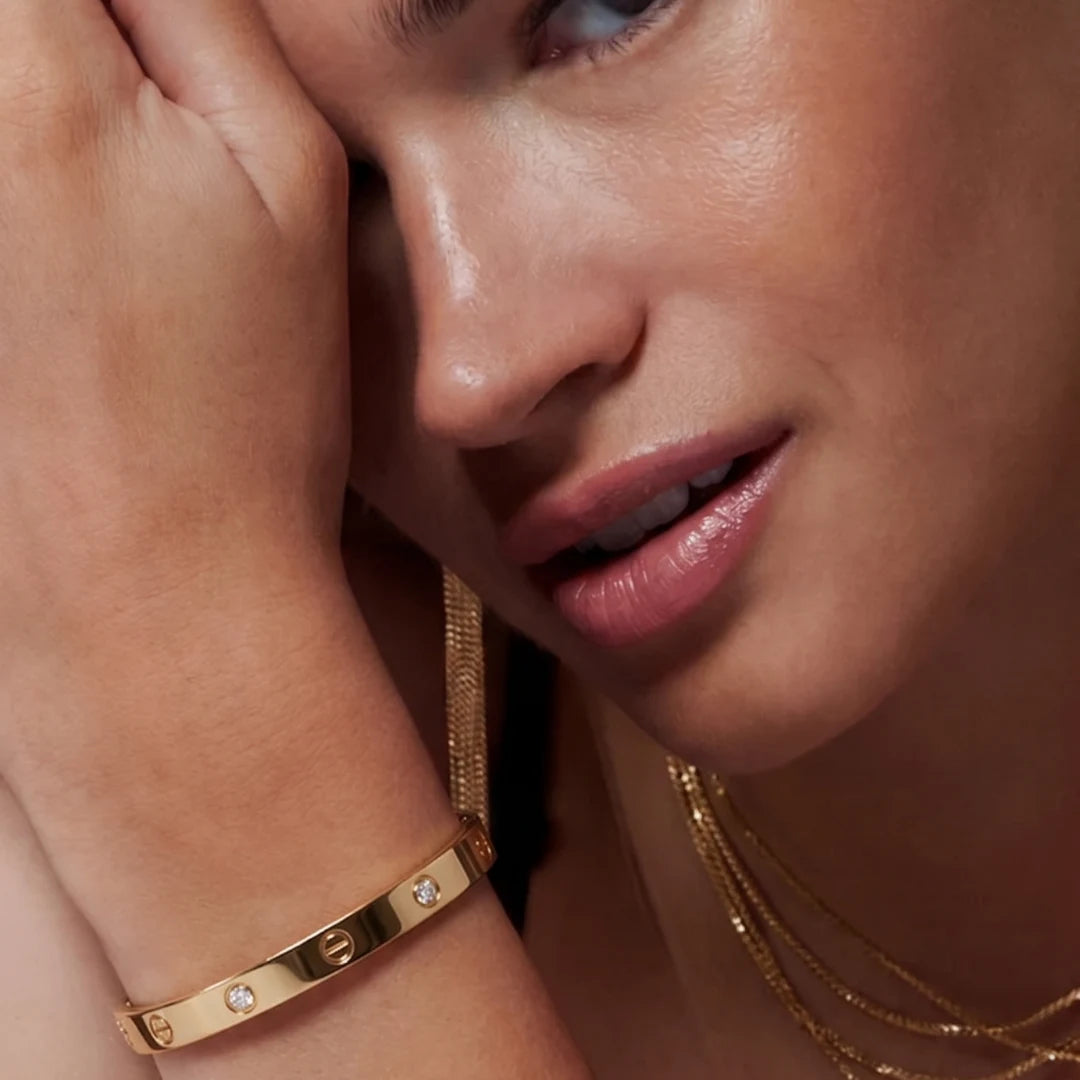 Crystal Screw Bangle