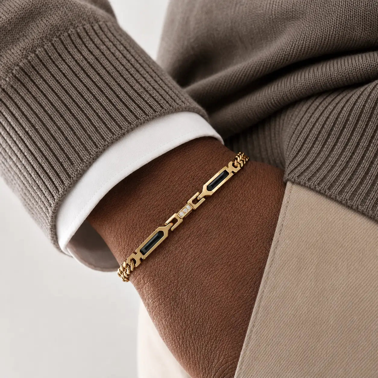Onyx Armour Curb Bracelet