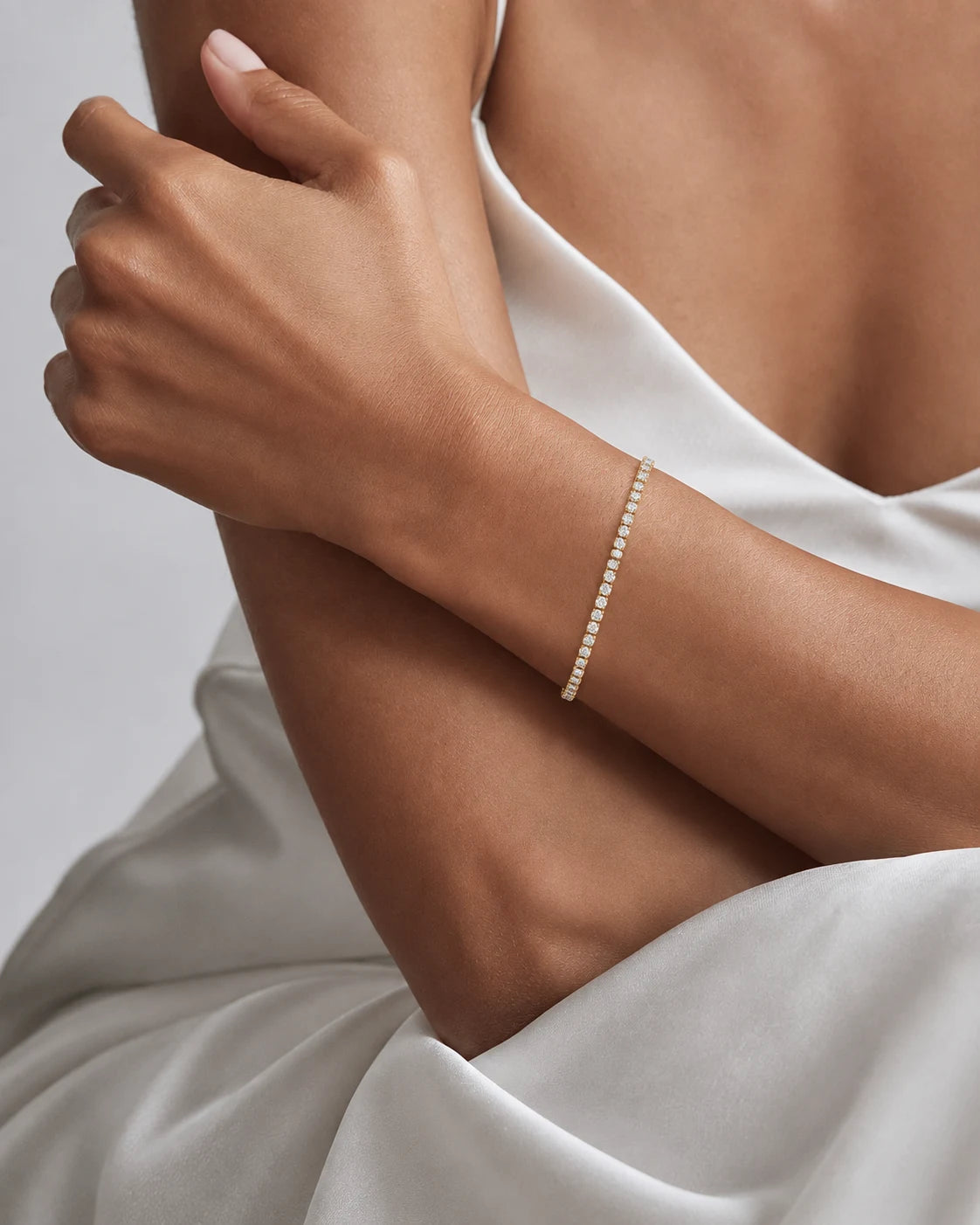 Slim Tennis Bracelet for Women