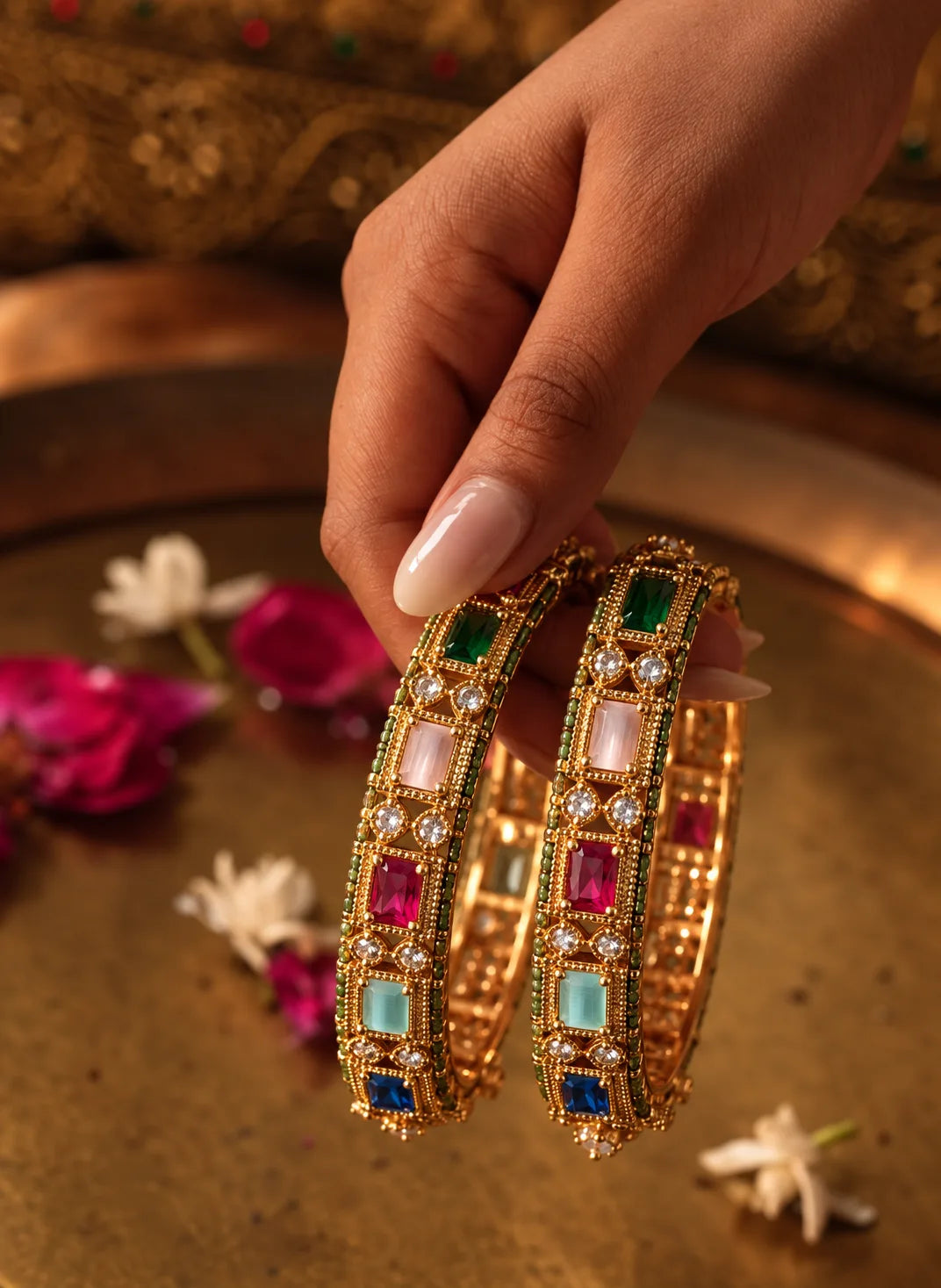 Rangmahal Gemstone Bangles