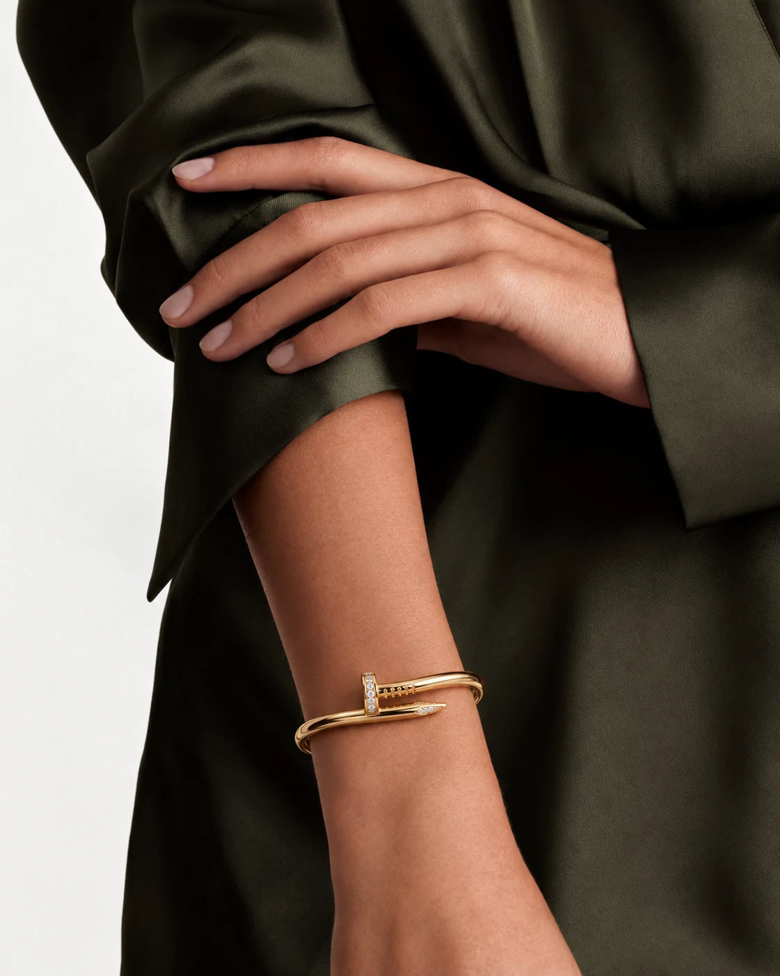 Crystal Nail Bangle for Women