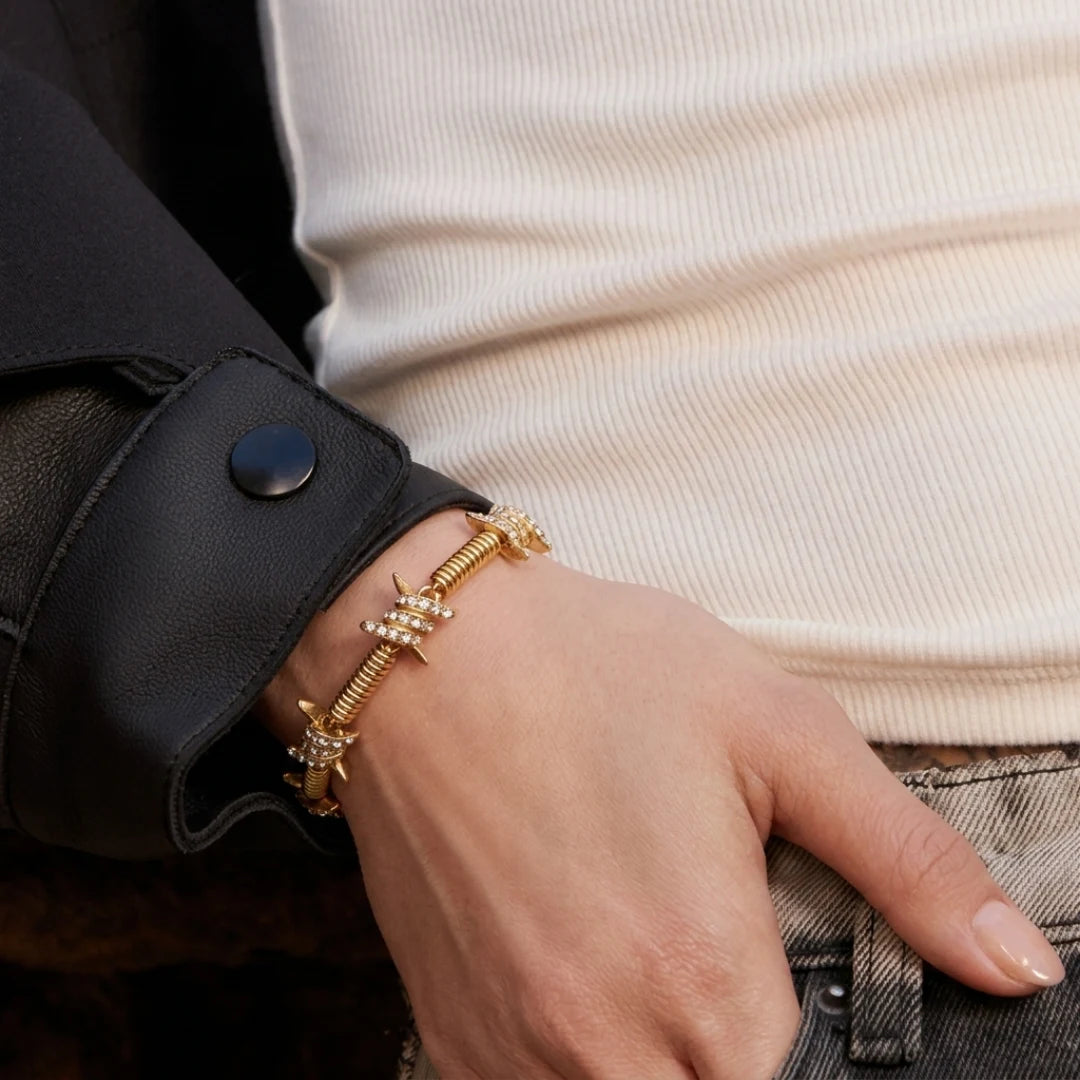 Crystal Coil Bracelet