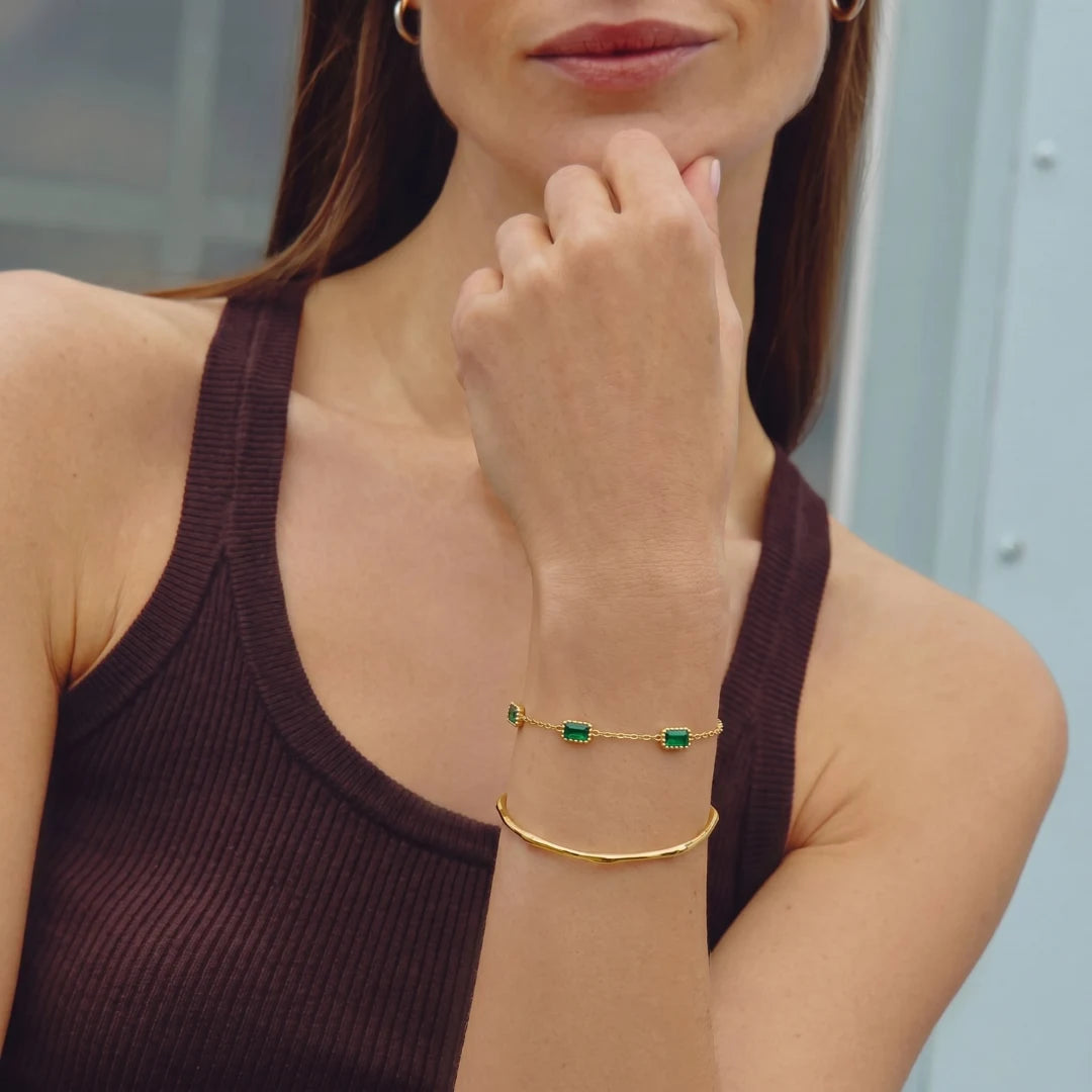 Emerald Station Bracelet