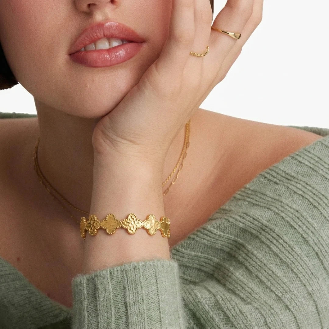 Clover Cuff Bracelet