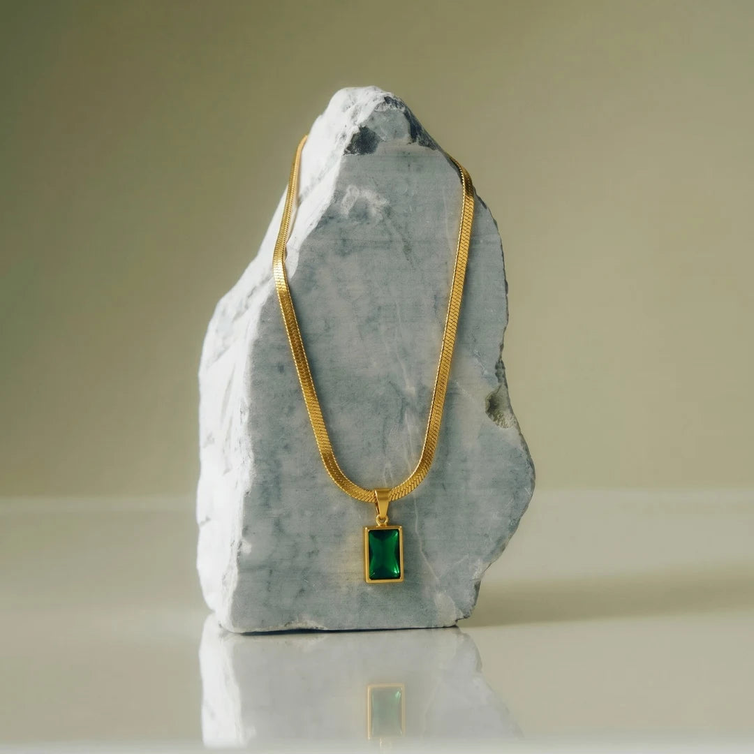 Emerald Pendant Necklace