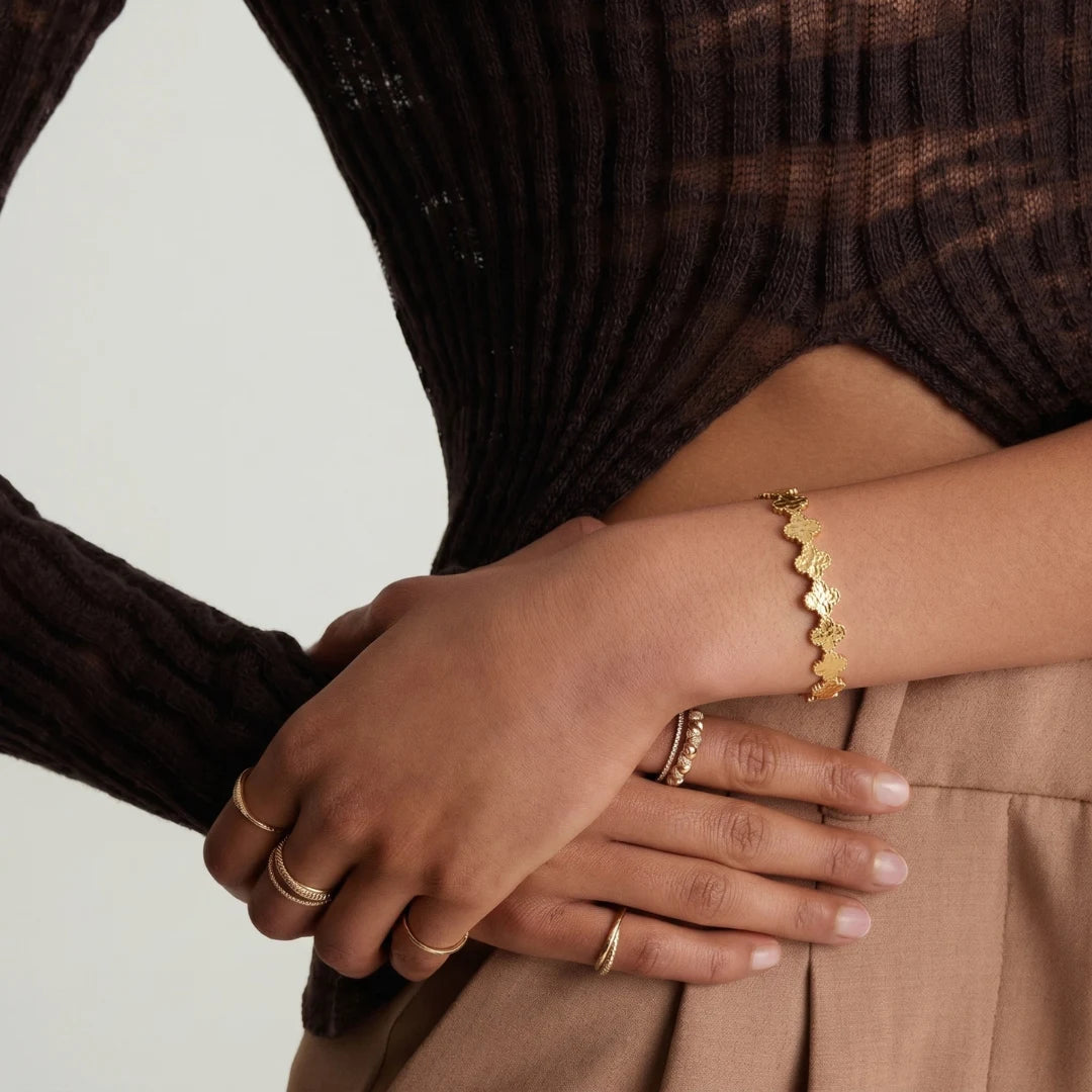 Clover Cuff Bracelet