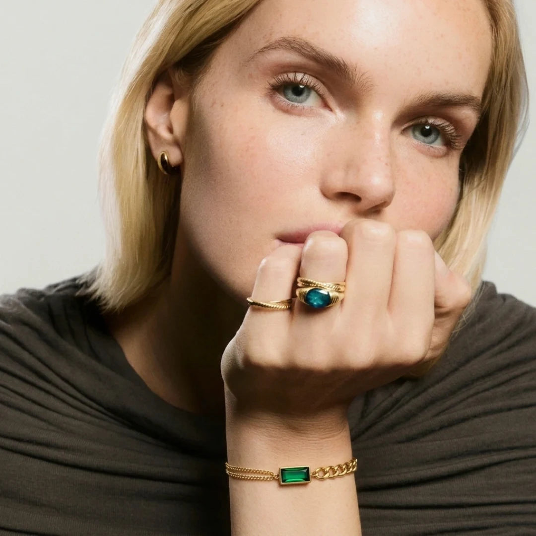 Emerald Link Bracelet