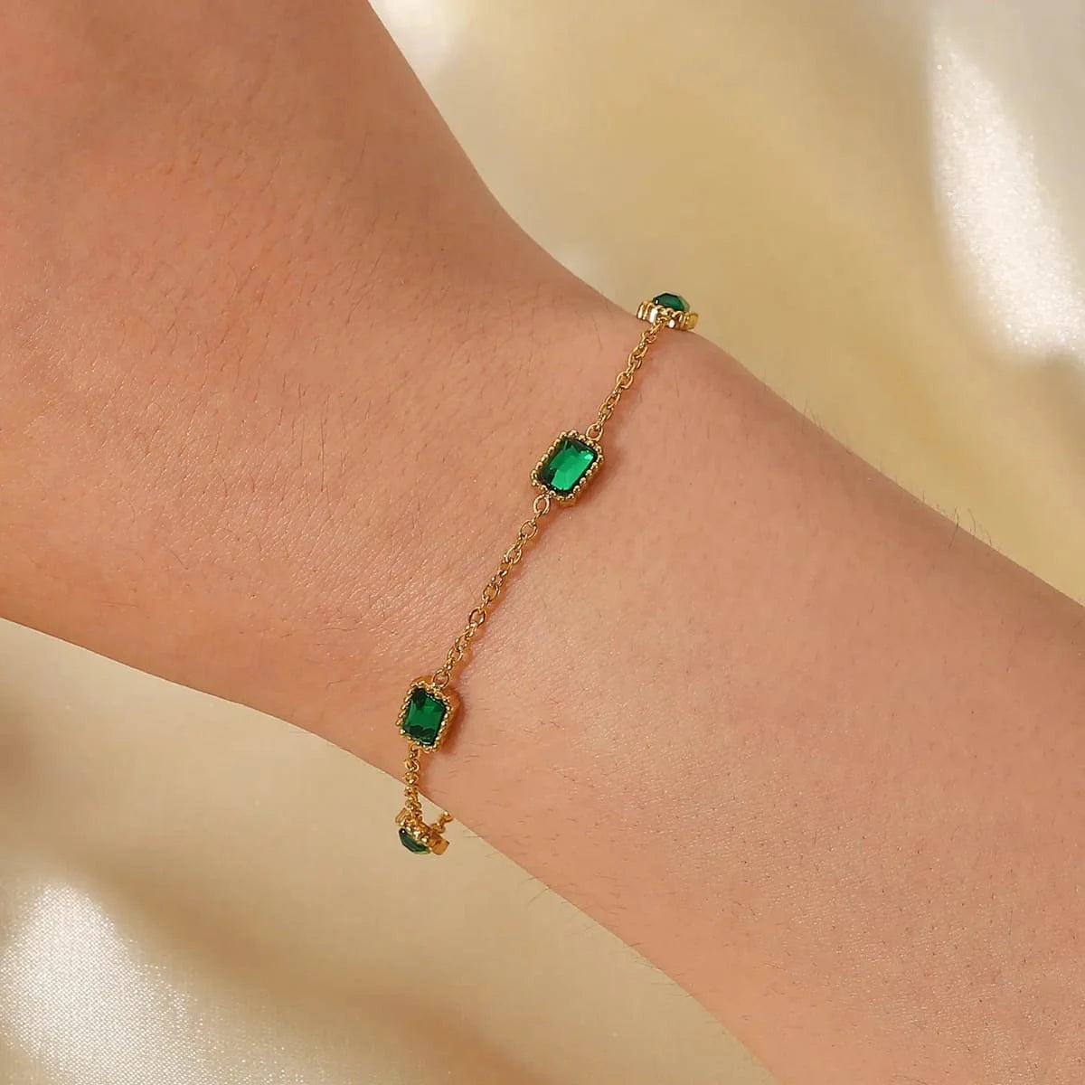 Emerald Station Bracelet