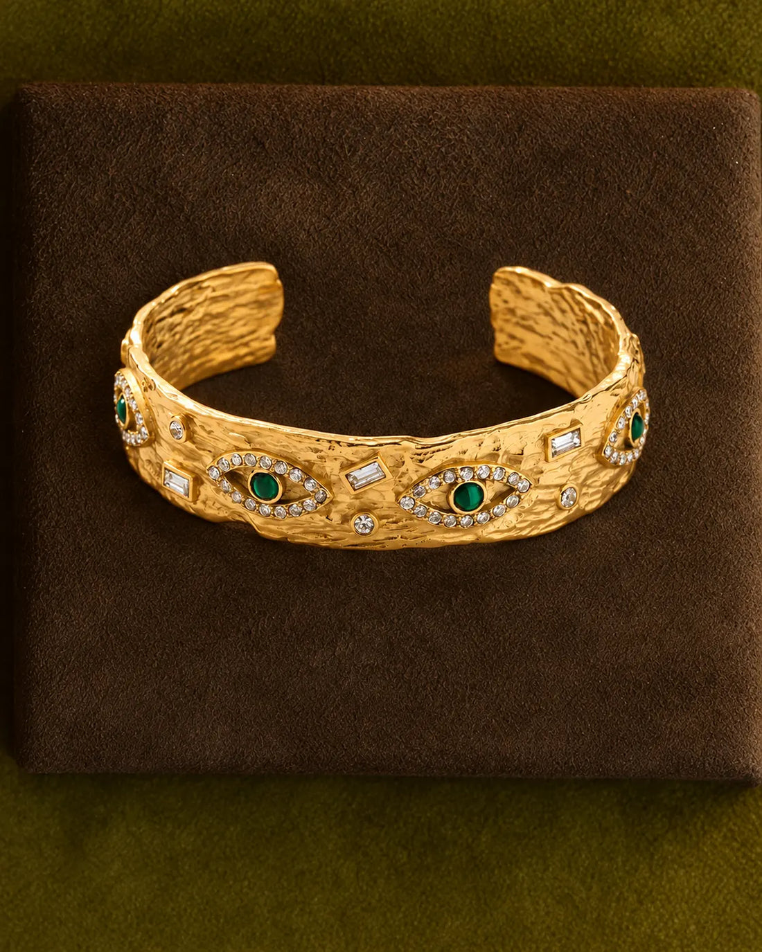 Minuit Doré — Evil Eye Cuff For Women