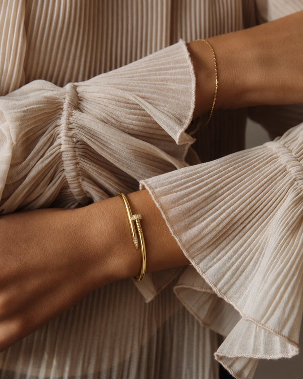 Crystal Nail Bangle for Women