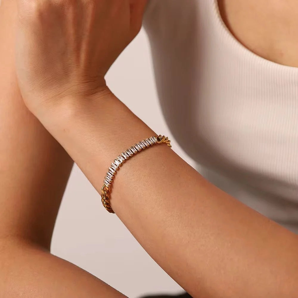 Baguette Chain Bracelet