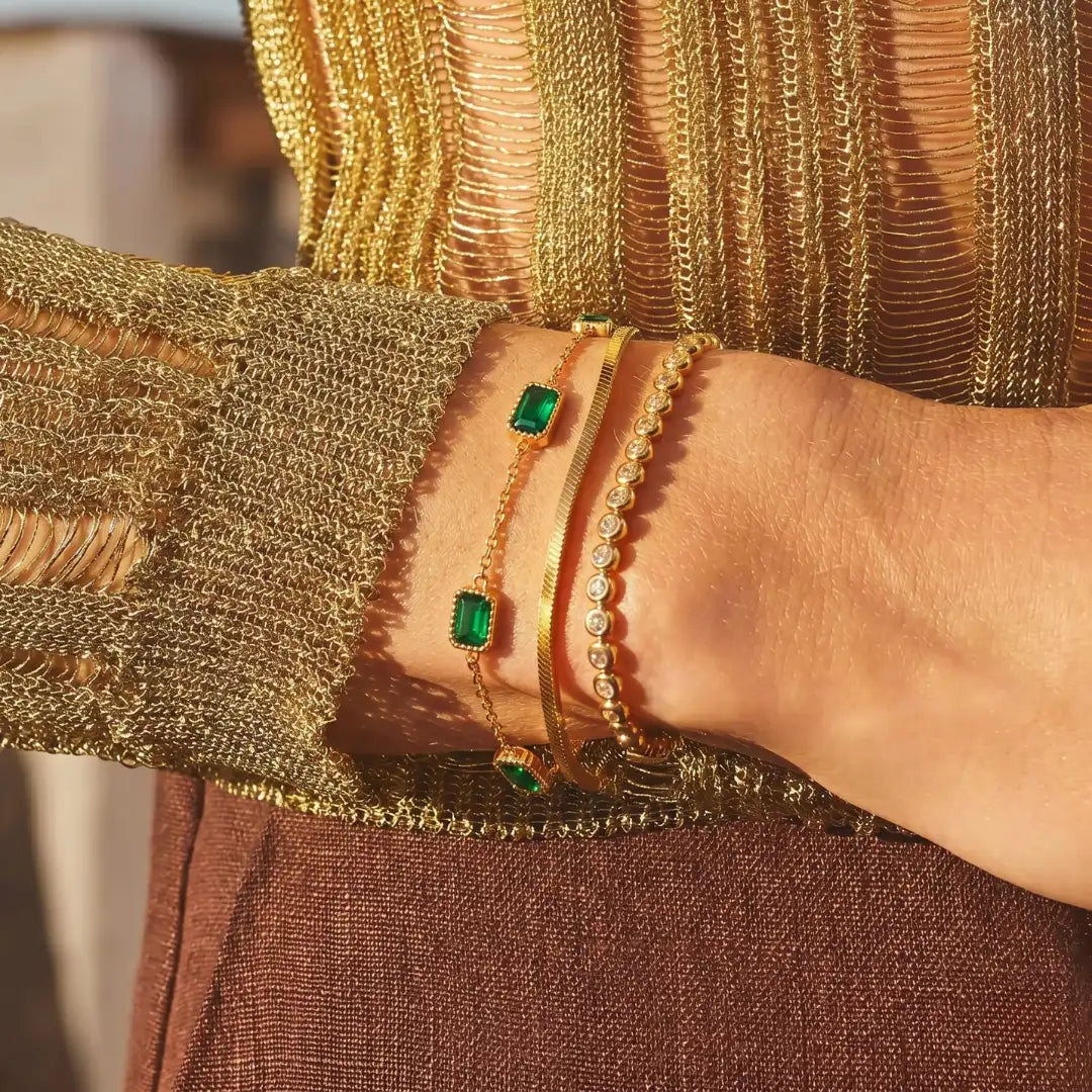 Emerald Station Bracelet