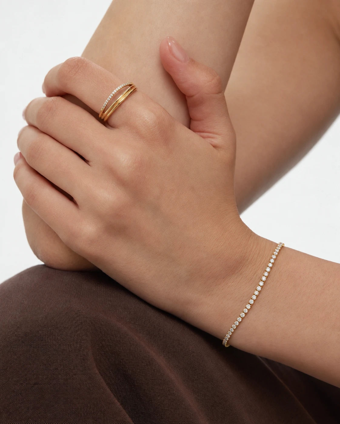 Slim Tennis Bracelet for Women